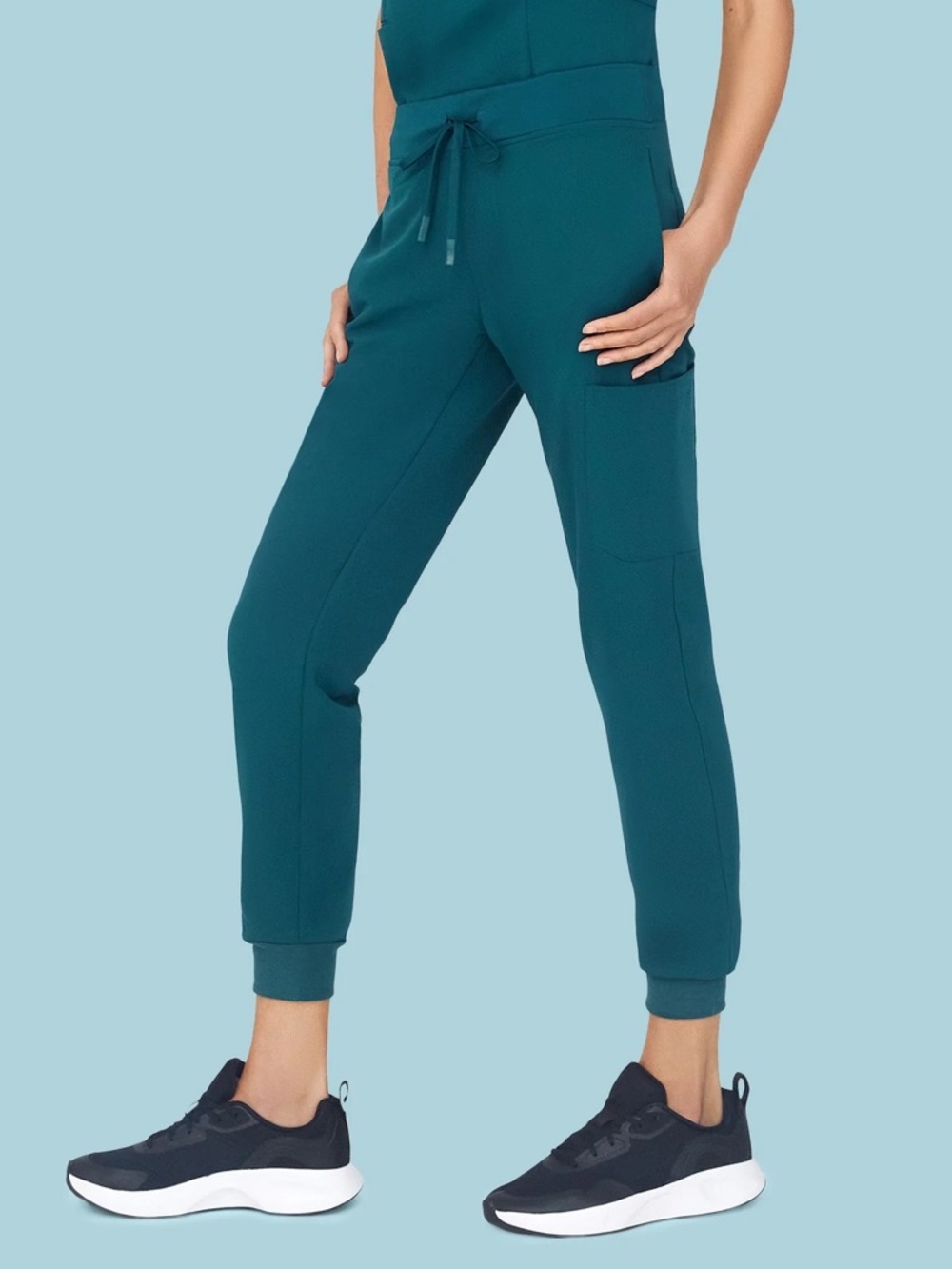 Mandala 9 Pocket Joggers Caribbean Blue